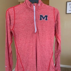 Ole Miss quarter zip pullover Small